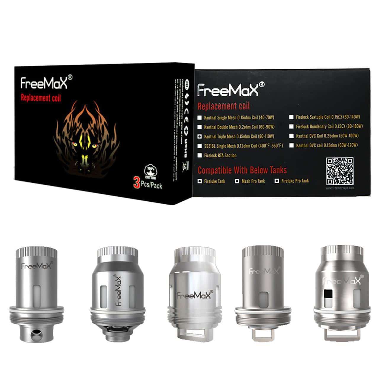FreeMax - Fireluke Mesh Pro (3-pack) - Vape O2 Fishtown