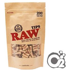 Raw Pre Rolled Tips Bag. 200 Per Bag