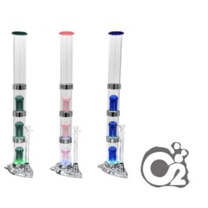 19” Adjustable Multi-Chamber Percolator with LED Light – Urban Glass