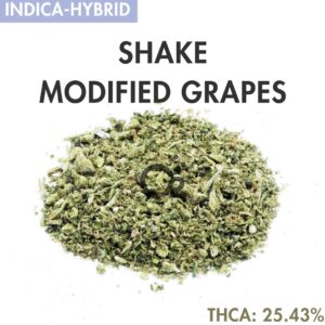 THCA Flower: Shake – Modified Grapes