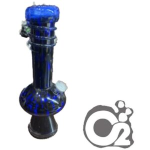 Double Bubble Style Waterpipe – Blue