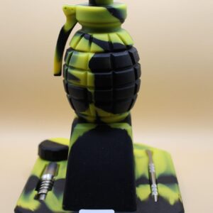Grenade Nectar Collector – Black & Yellow Silicone