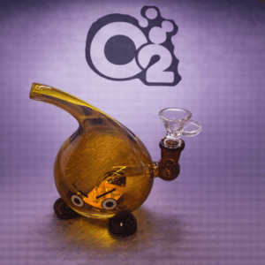 Angry Face Glass Water Pipe