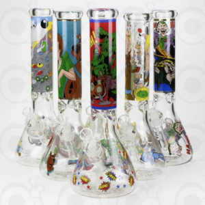 Cartoon Character Beaker Glass Bong