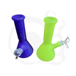 8" Milky Glass Beaker Bong