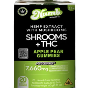 Numb Shrooms & THC Gummies